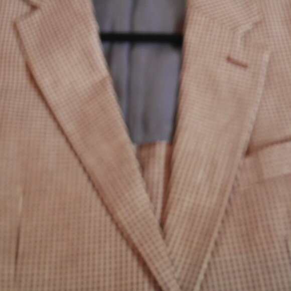 Zara Men’s Brown and White Checkered Jacket 38 - Picture 13 of 14